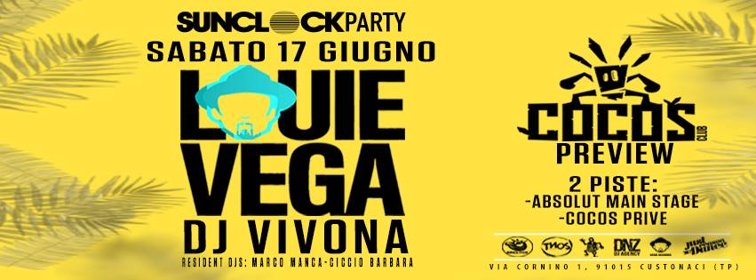 Louie Vega at Cocos Club, Trapani (IT)